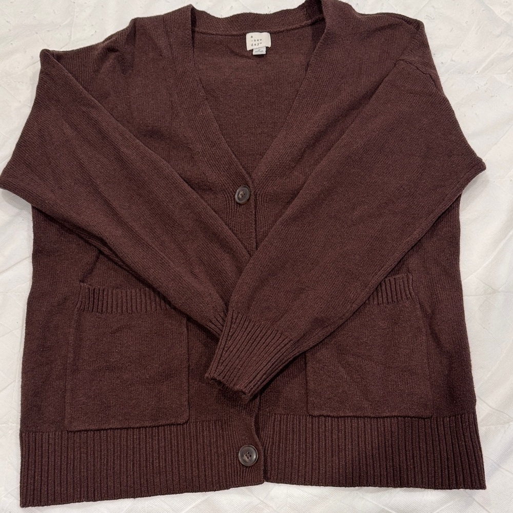 a new day Deep Brown Women's Cardigan